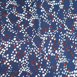 Banana Republic Navy Abstract Print Maxi Skirt